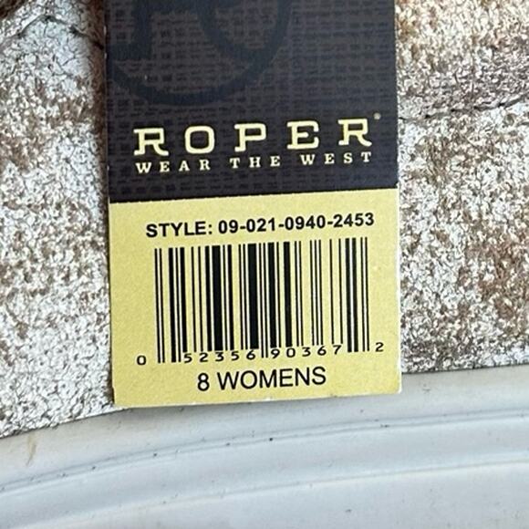 NWT Roper Womens 8 Mane Phoenix Slip On Leather Sneaker Shoes Western Equestrian - Picture 8 of 9